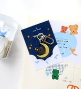 MoMo兔月光鎖匙扣