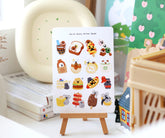 Smile Friends 食物主題 光面貼紙套組