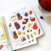 MoMo Rabbit 秋裝光面貼紙組