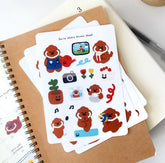 Rice Cake Puppy 興趣主題 光面貼紙組