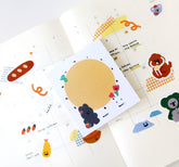 MoMo Rabbit時鐘造型便條本子