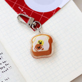 Rice Cake Puppy 多士造型 鎖匙扣