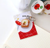 Rice Cake Puppy 多士造型 鎖匙扣