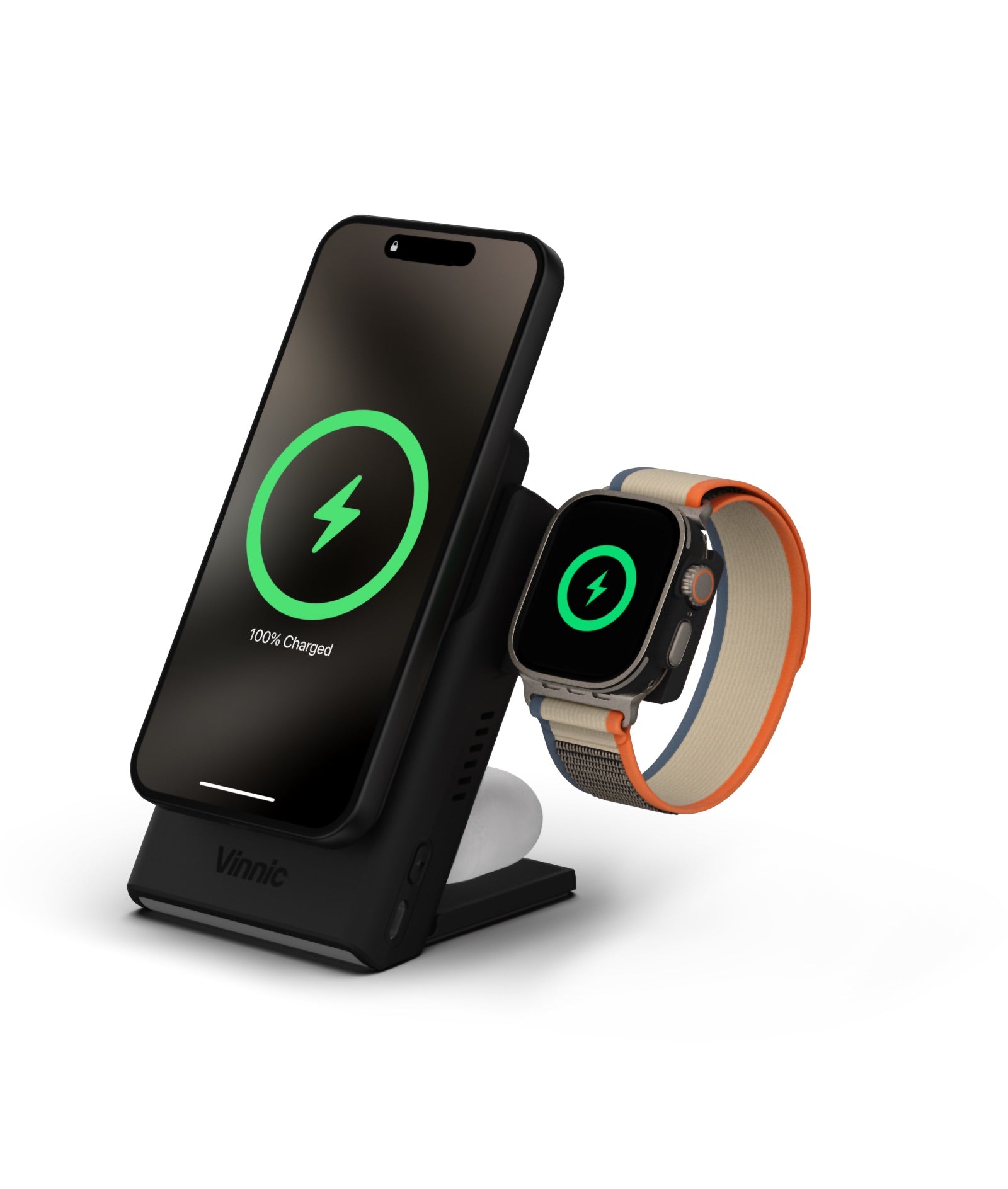 Vinnic AELLO PEAK 3-IN-1 Wireless Charging Dock with 5000mAh Powerbank