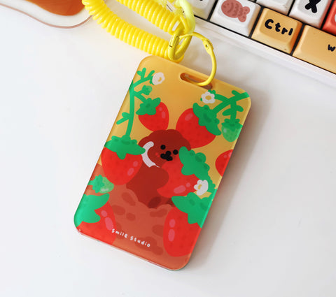 Rice Cake Puppy in Spring Card Holder