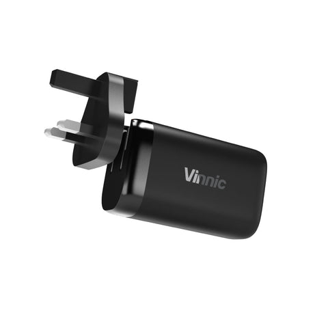 Vinnic GaNgapurna 65W PD QC GaN Travel Charger