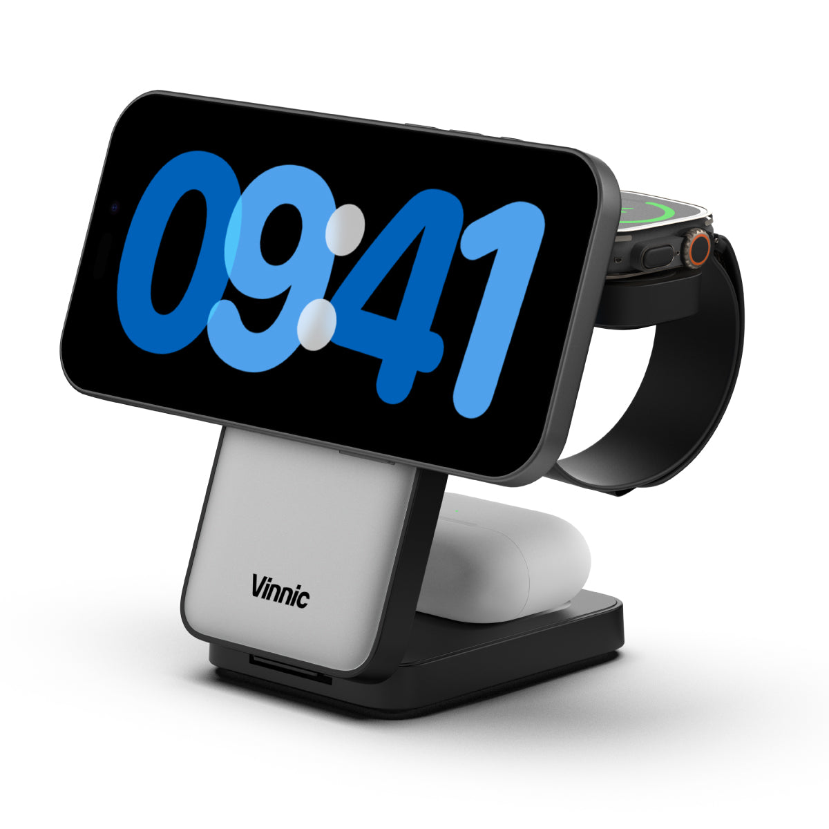 Vinnic TRIVOR 2 3-in-1 Foldable Magnetic Wireless Charging Dock, Up to 15W