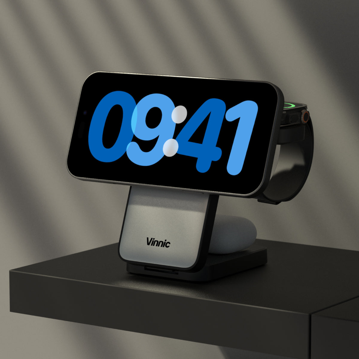 Vinnic TRIVOR 2 3-in-1 Foldable Magnetic Wireless Charging Dock, Up to 15W