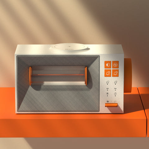 Vinnic SNOWDON 3合1 復古無線充電座 | 15W 快充、白噪音、雙鬧鐘