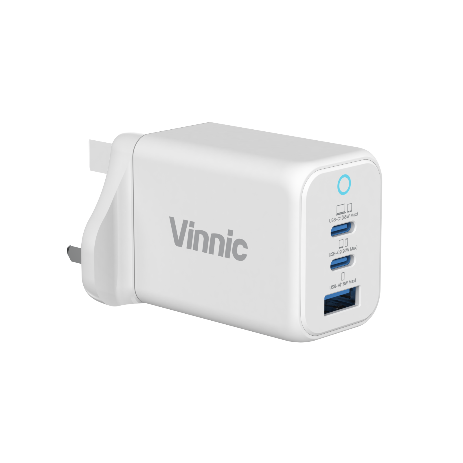 Vinnic FERNOW 65W PD QC GaN CHARGER