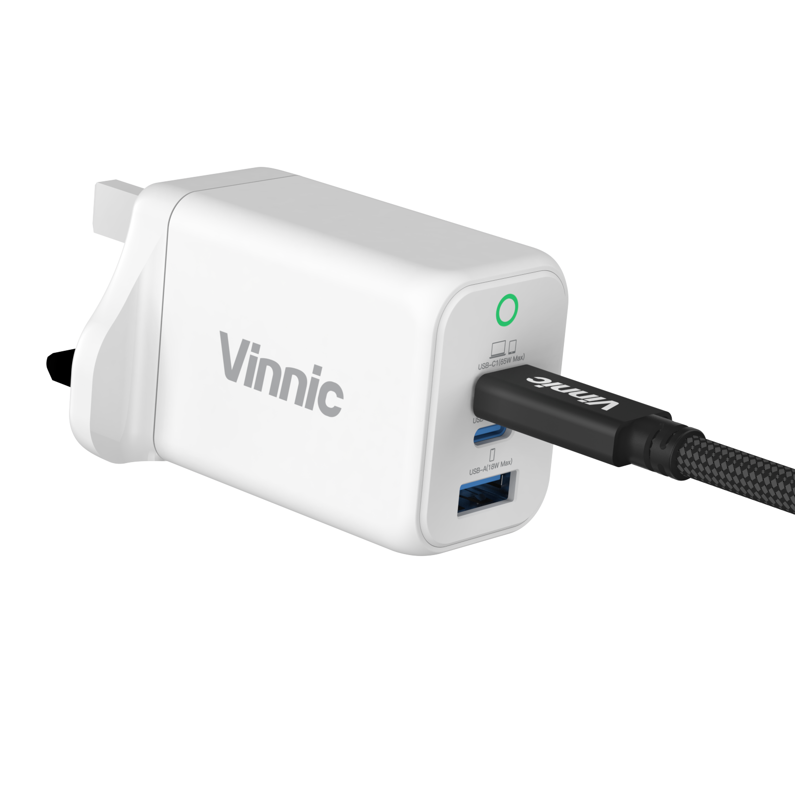 Vinnic FERNOW 65W PD QC GaN CHARGER