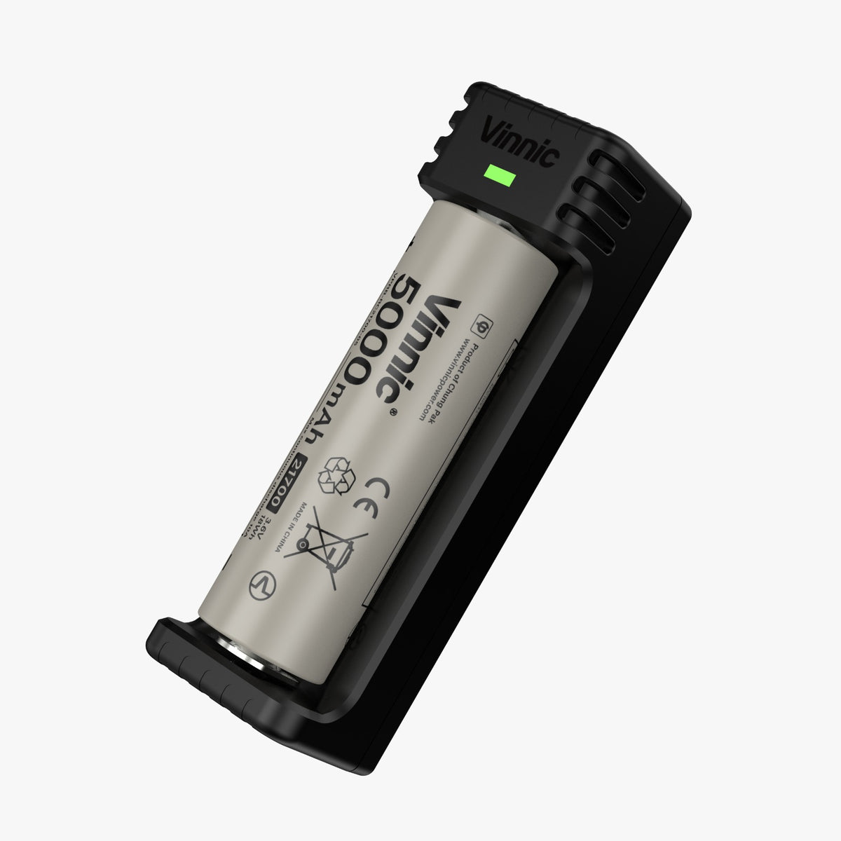 Vinnic 21700 Liion Battery Charger | USBC 5V/1A | Output 4.2V/1A | Compatible with SiC 21700 Cells Vinnic Power Vinnic 21700 Liion Battery Charger | USBC 5V/1A | Output 4.2V/1A | Compatible with SiC 21700 Cells Vinnic Power