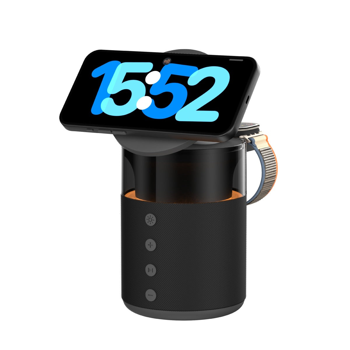 Vinnic Smoky Dome 5-in-1 Charging Dock | 15W 無線充 + 藍牙音響 + 氛圍燈