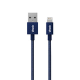 Vinnic MFi 蘋果官方認證 USB-A to MFi Lightning 傳輸充電線 - 海軍藍