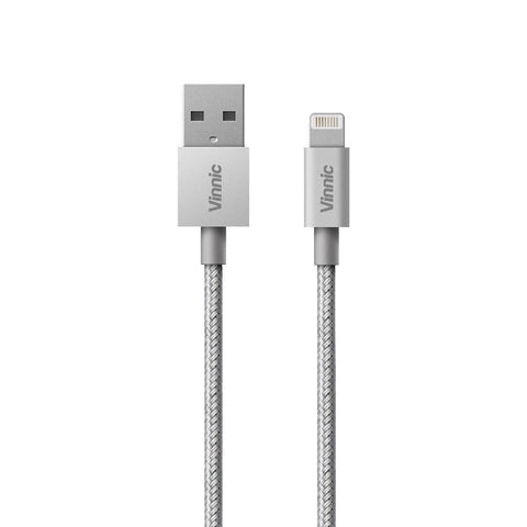 Vinnic USB-A to MFi Lightning Cable - L- IronMFi Lightning Cable -Vinnic Power