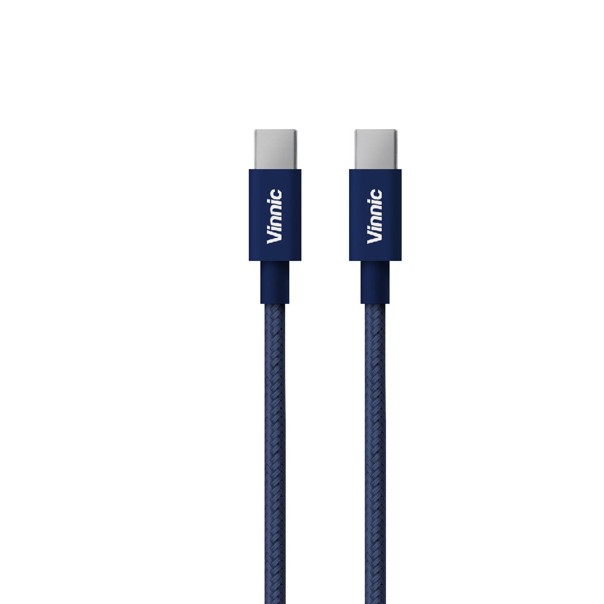 Vinnic USB-C to USB-C傳輸充電線 - 海軍藍
