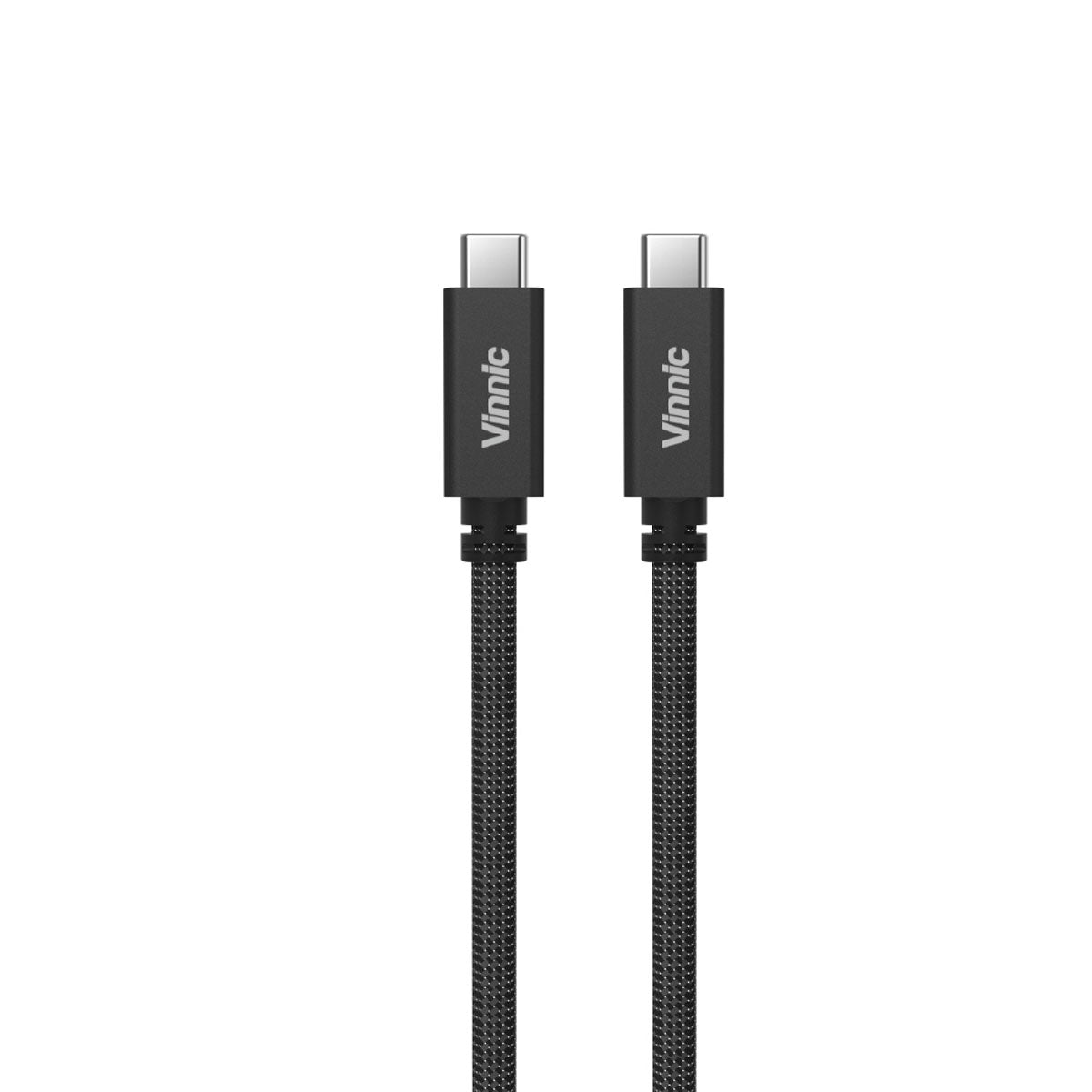 Vinnic USB-C to USB-C 支援8K影像輸出 傳輸充電線 - 暗黑