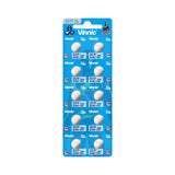 Vinnic Silver Oxide Button Cell 357F / SR44 (1.55V) - 10Count