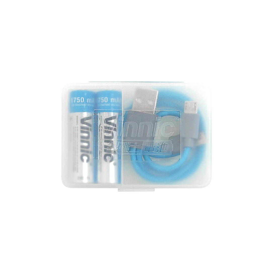 Vinnic USB Rechargeable Battery 1.5V AA (2 Pcs)